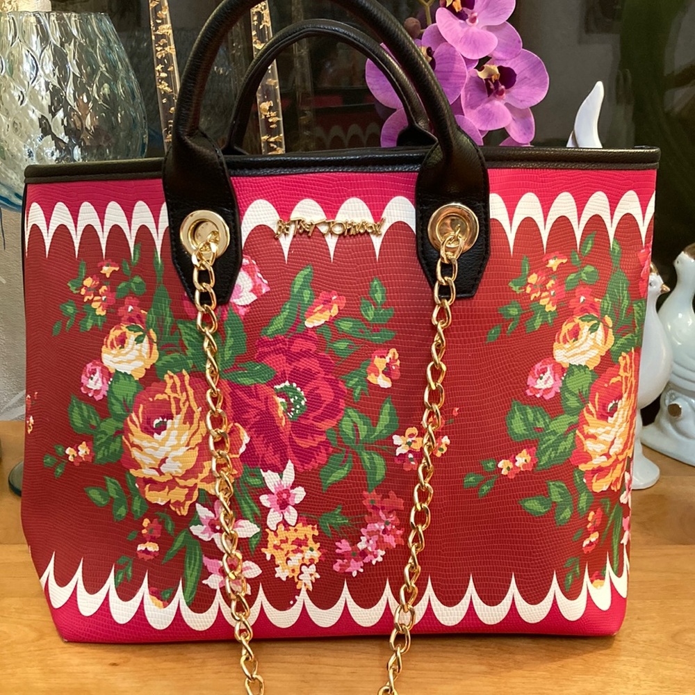 Betsey Johnson Large Floral Tote 2022